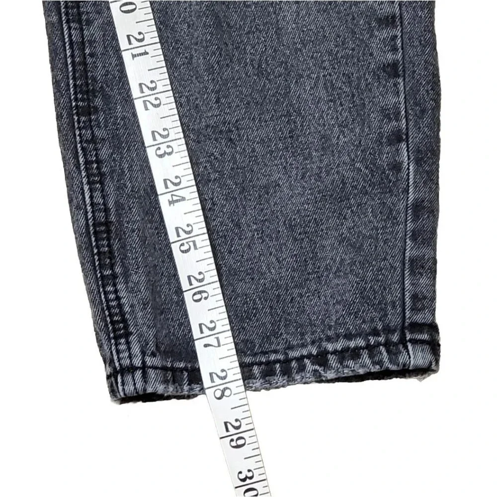 Shein High Waist Ripped Mom Fit Jeans L 8/10